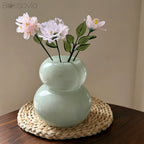 Grace Blush Glass Bouquet – Hydrangea, Freesia, Carnation & Leaf Branch