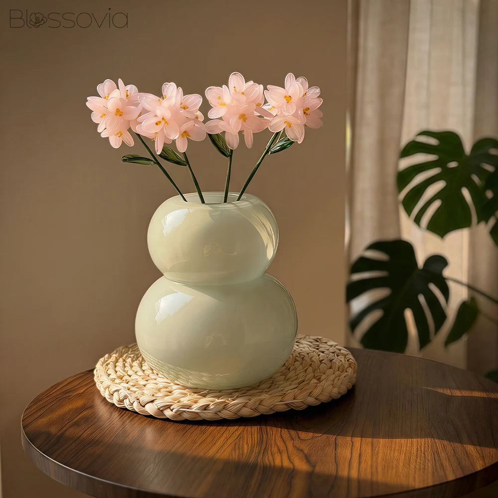 Handmade Glass Hydrangea