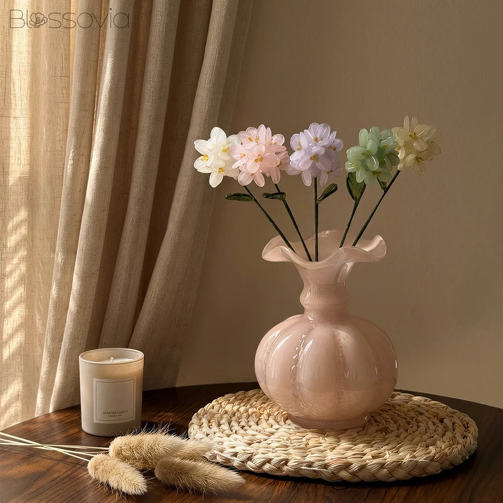 Handmade Glass Hydrangea