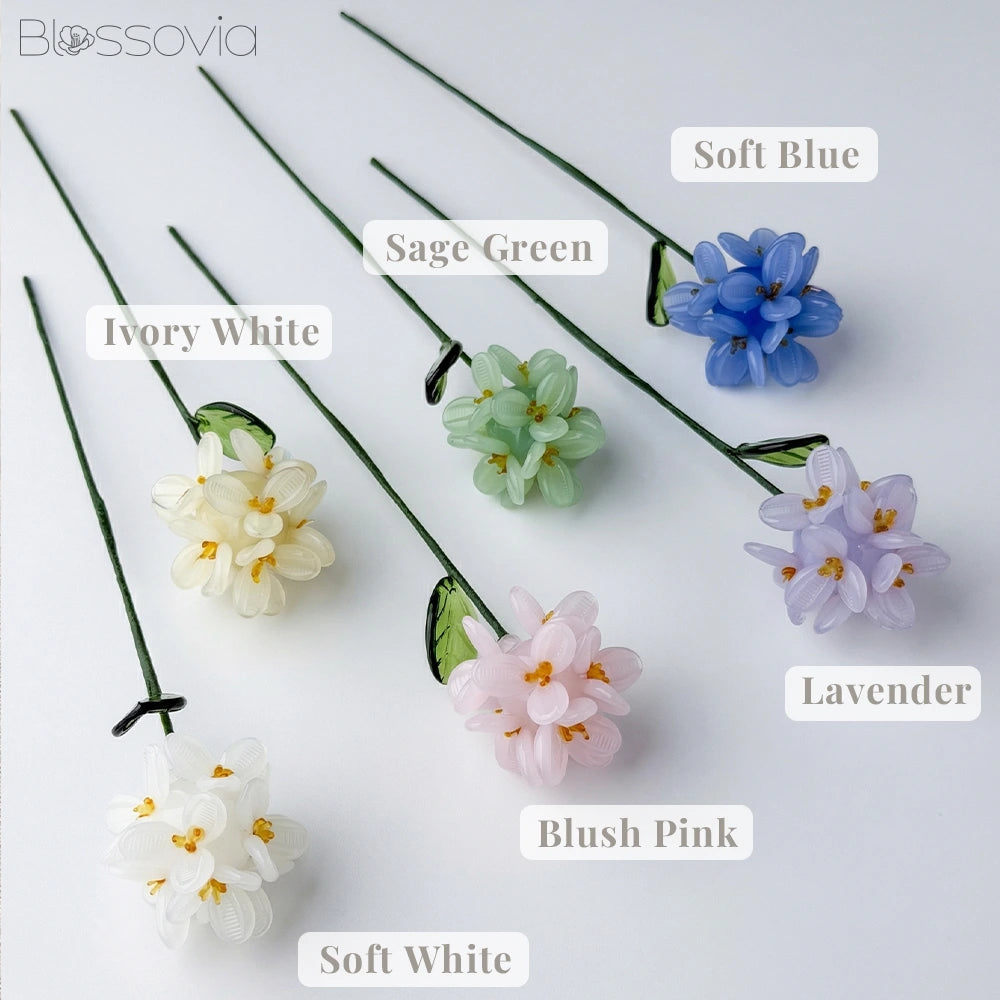 Handmade Glass Hydrangea