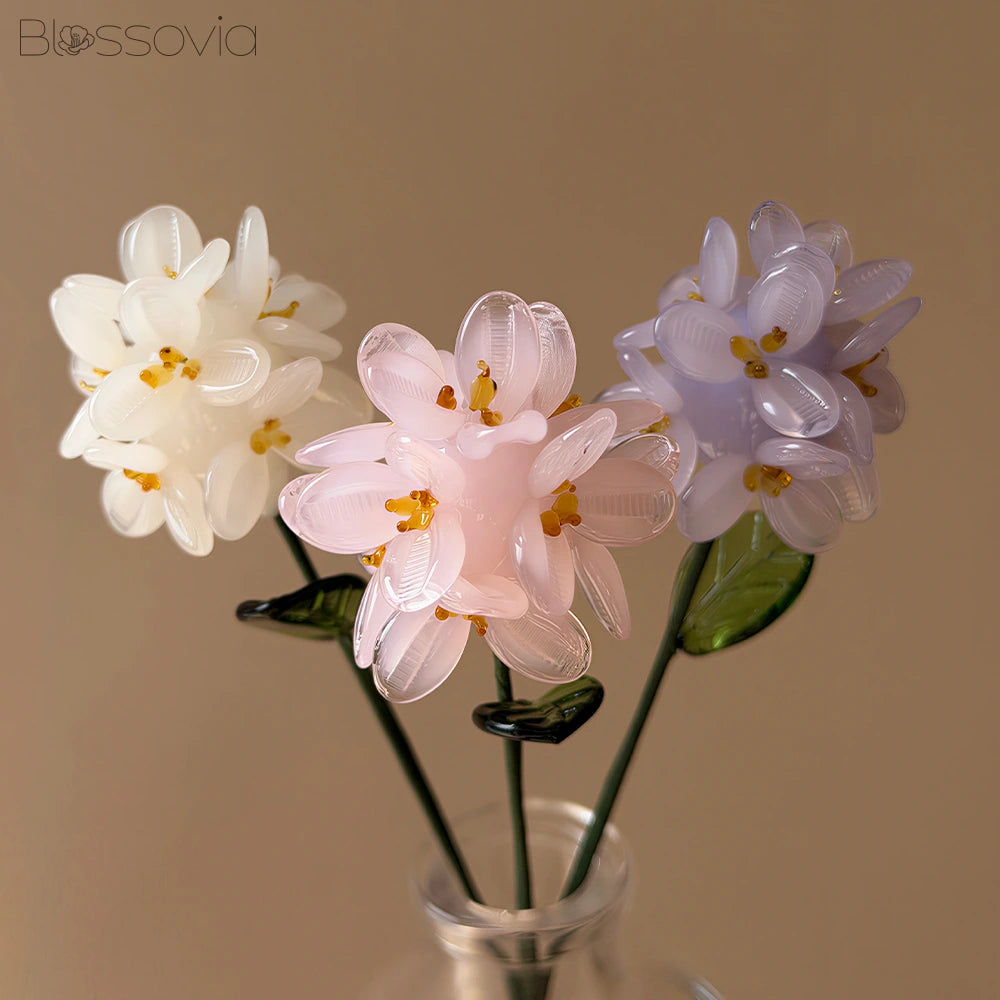Handmade Glass Hydrangea