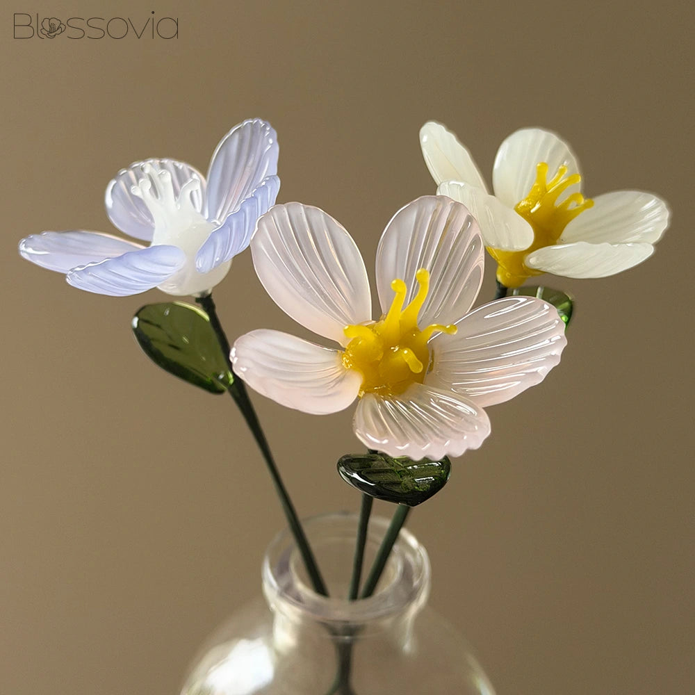 Handmade Glass Apple Blossom