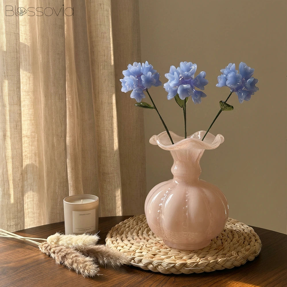 Handmade Glass Cornflower