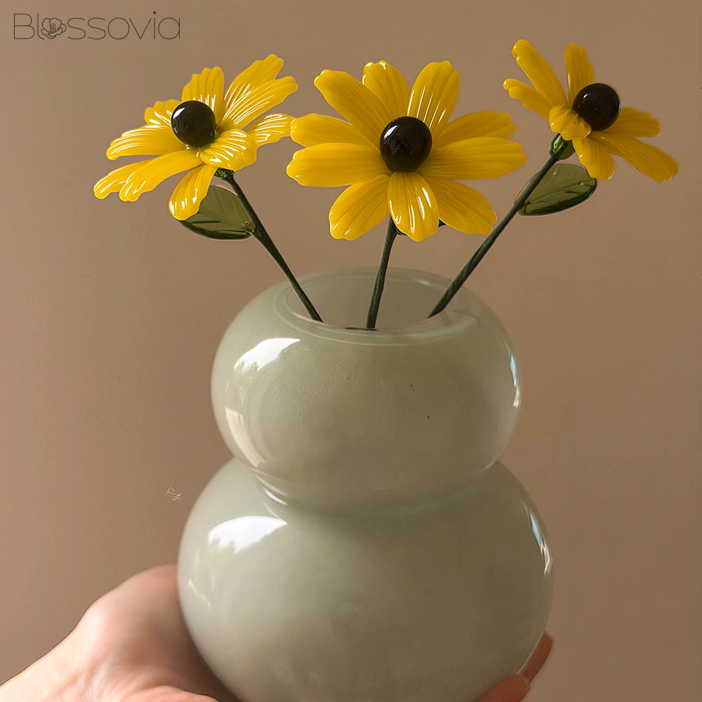 Handmade Glass Black-eyed Susan