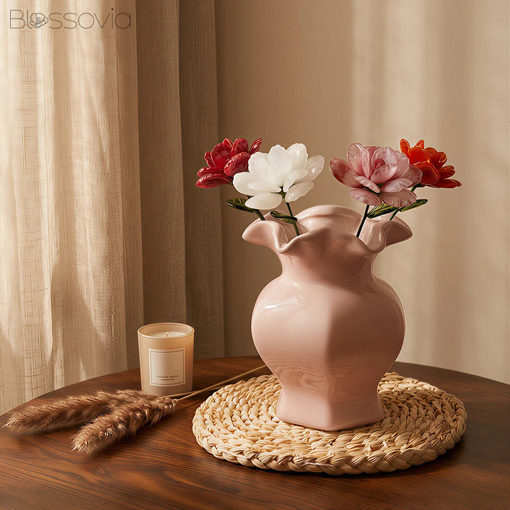 Handmade Glass Camellia