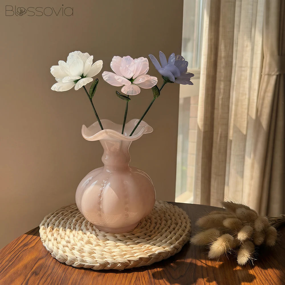 Handmade Glass Camellia