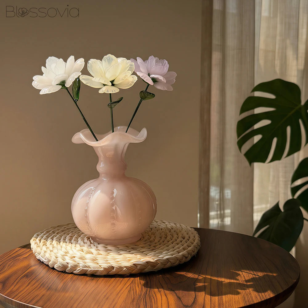 Handmade Glass Camellia