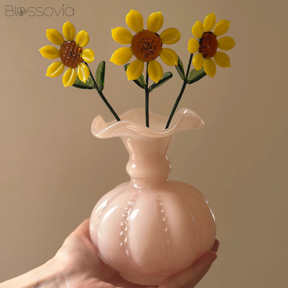 Handmade Glass Sunflower