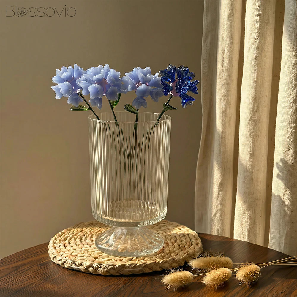 Handmade Glass Cornflower