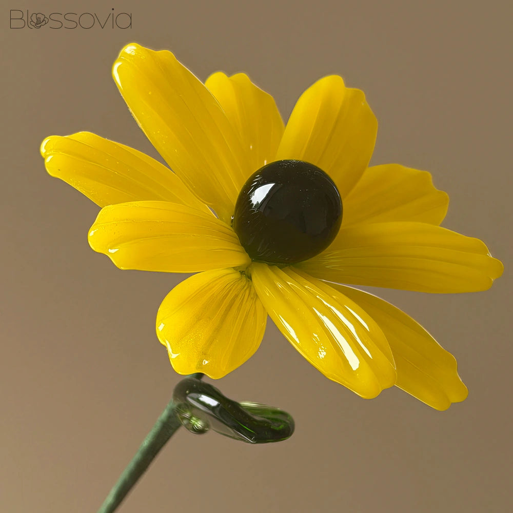 Handmade Glass Black-eyed Susan