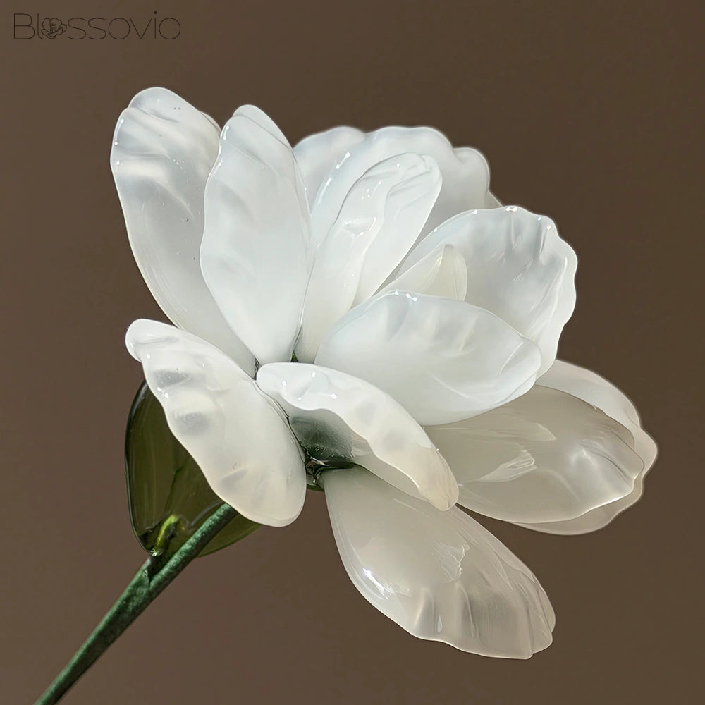 Handmade Glass Camellia