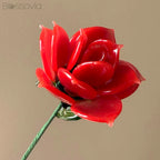 Handmade Glass Cappuccino Rose
