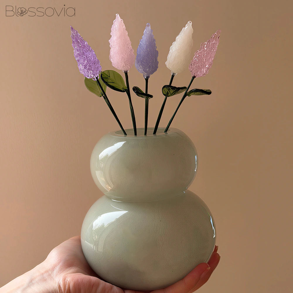 Handmade Glass Lavender