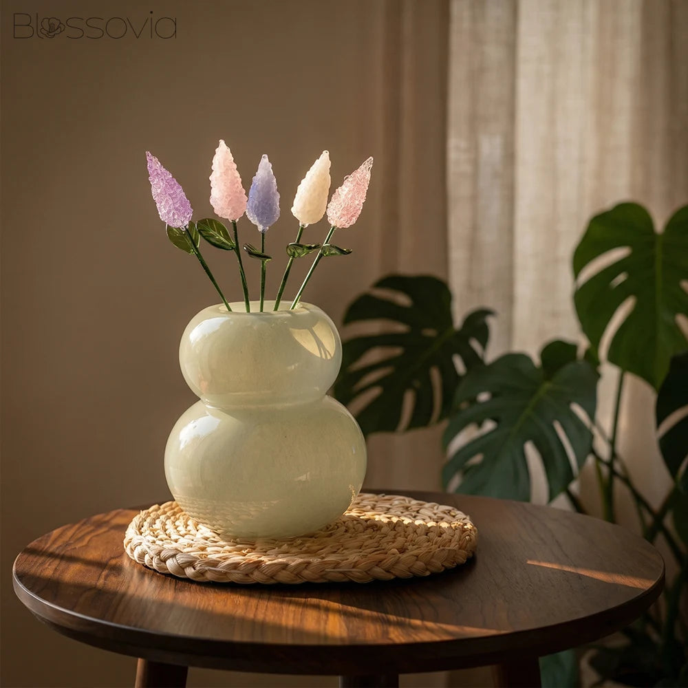 Handmade Glass Lavender