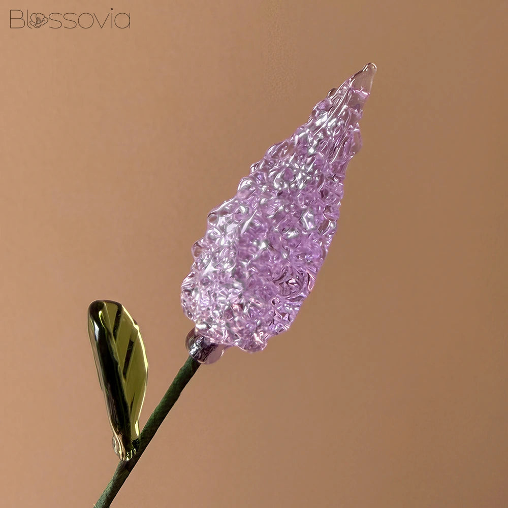 Handmade Glass Lavender