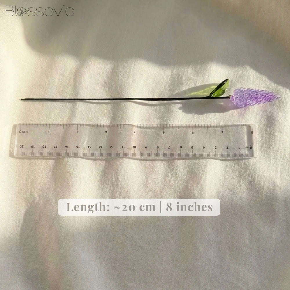 Handmade Glass Lavender