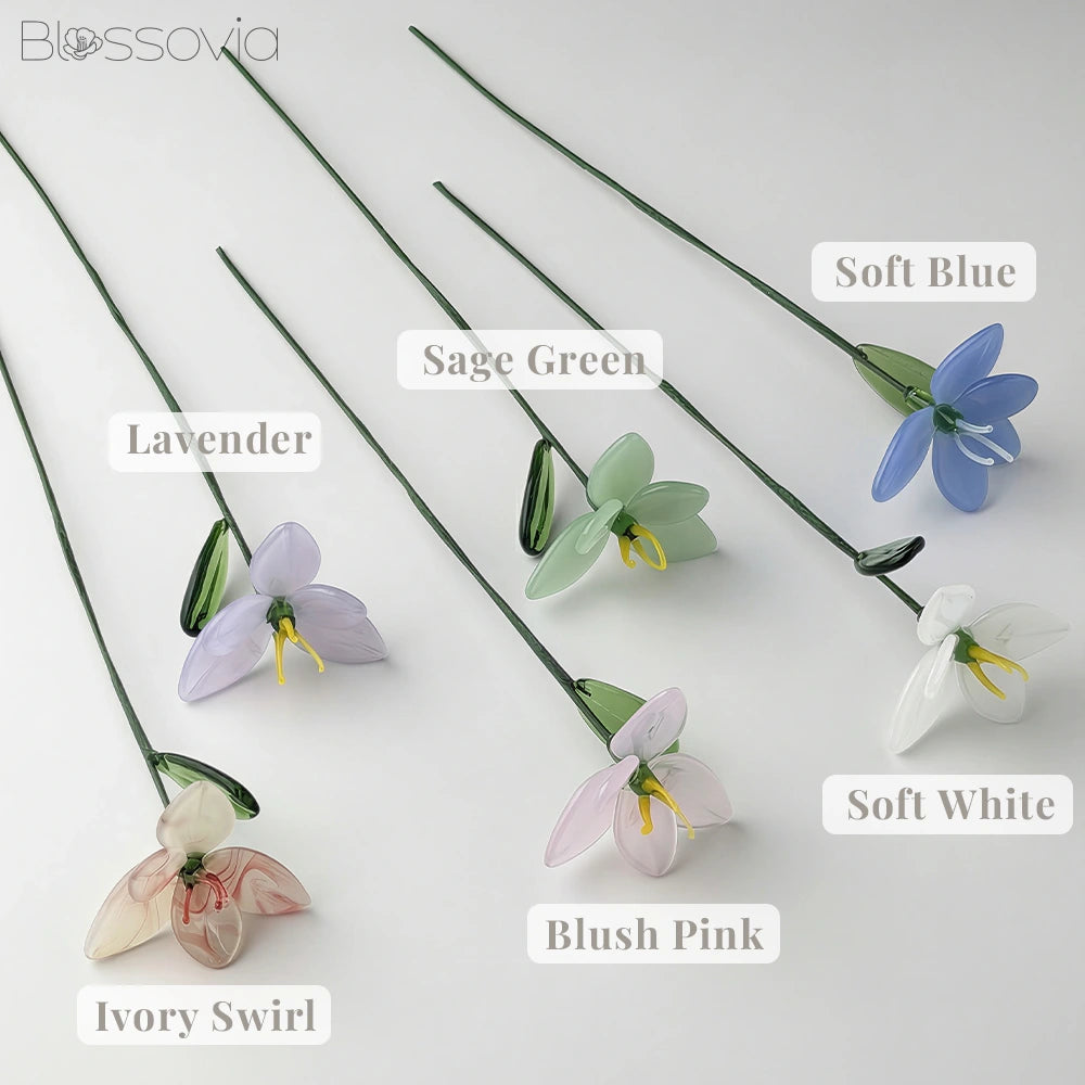 Handmade Glass Orchid