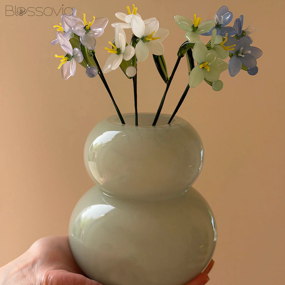 Handmade Glass Phalaenopsis Orchid