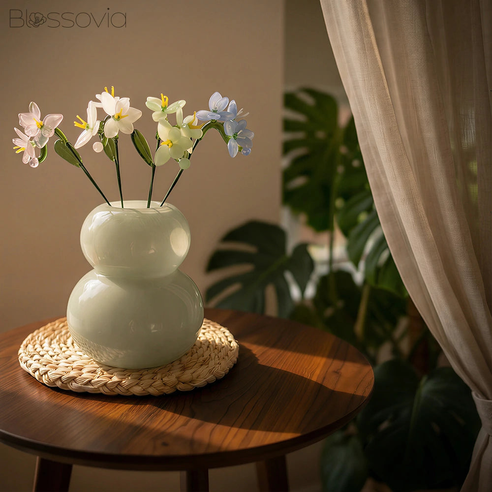 Handmade Glass Phalaenopsis Orchid
