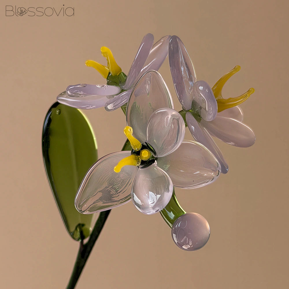 Handmade Glass Phalaenopsis Orchid