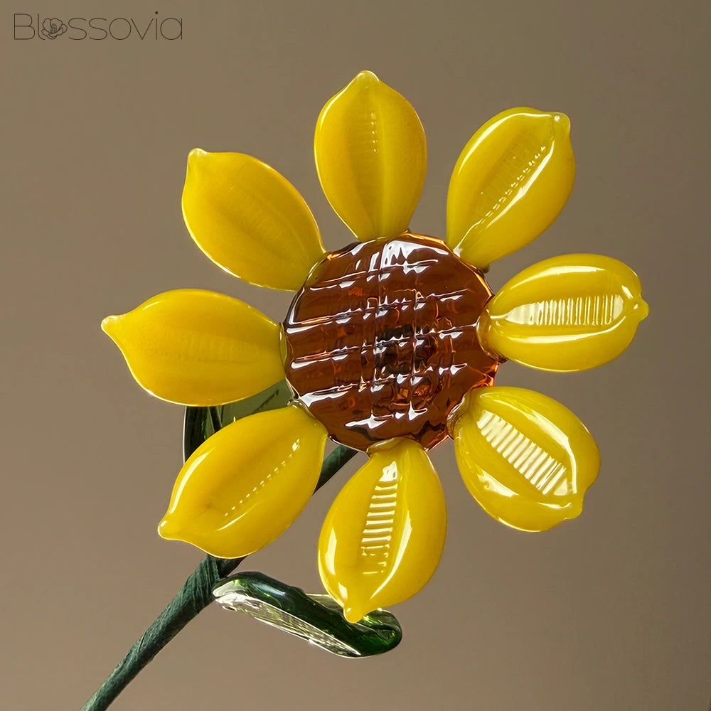 Handmade Glass Sunflower