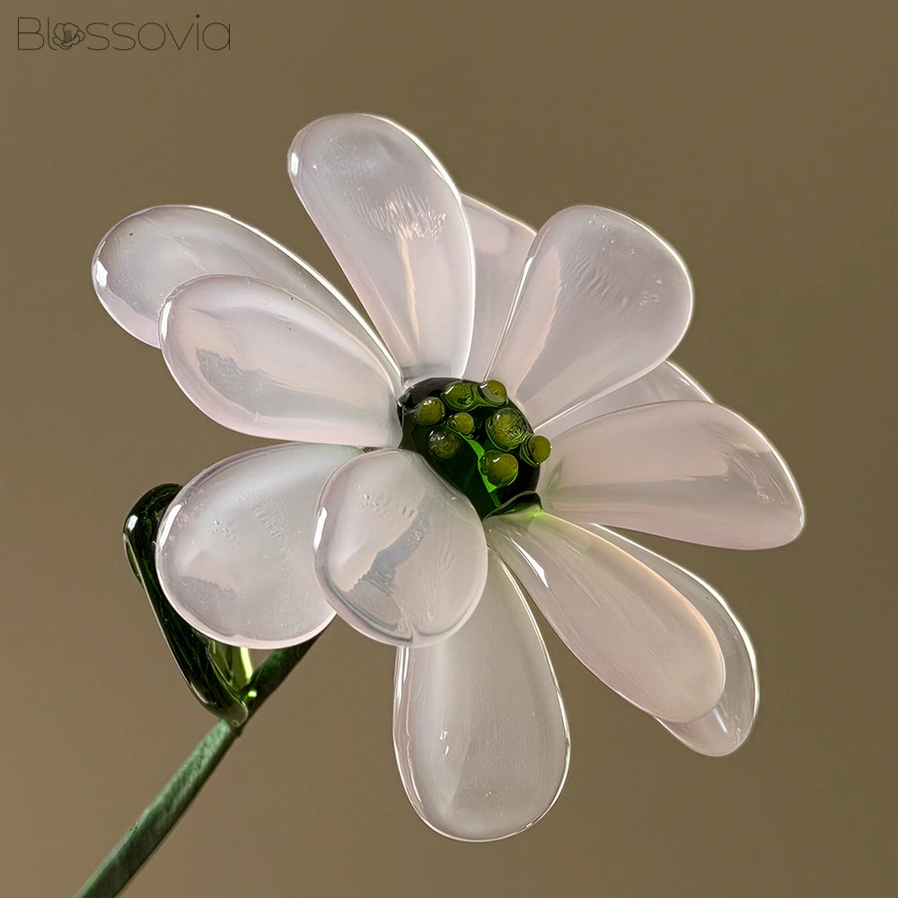 Handmade Glass Zinnia