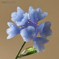 Handmade Glass Cornflower