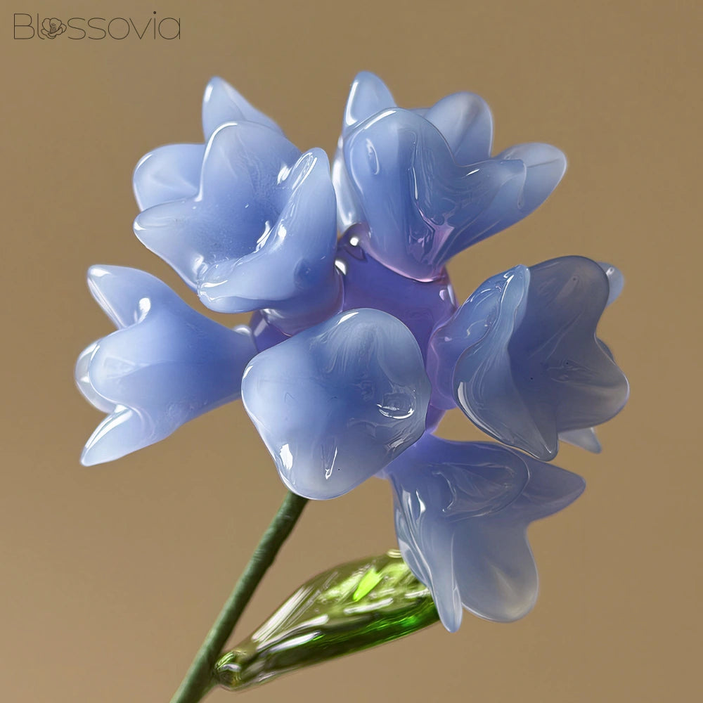 Handmade Glass Cornflower