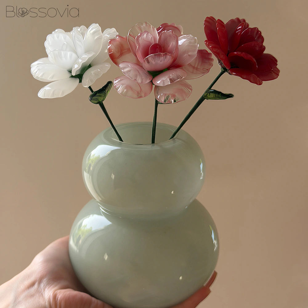 Handmade Glass Camellia
