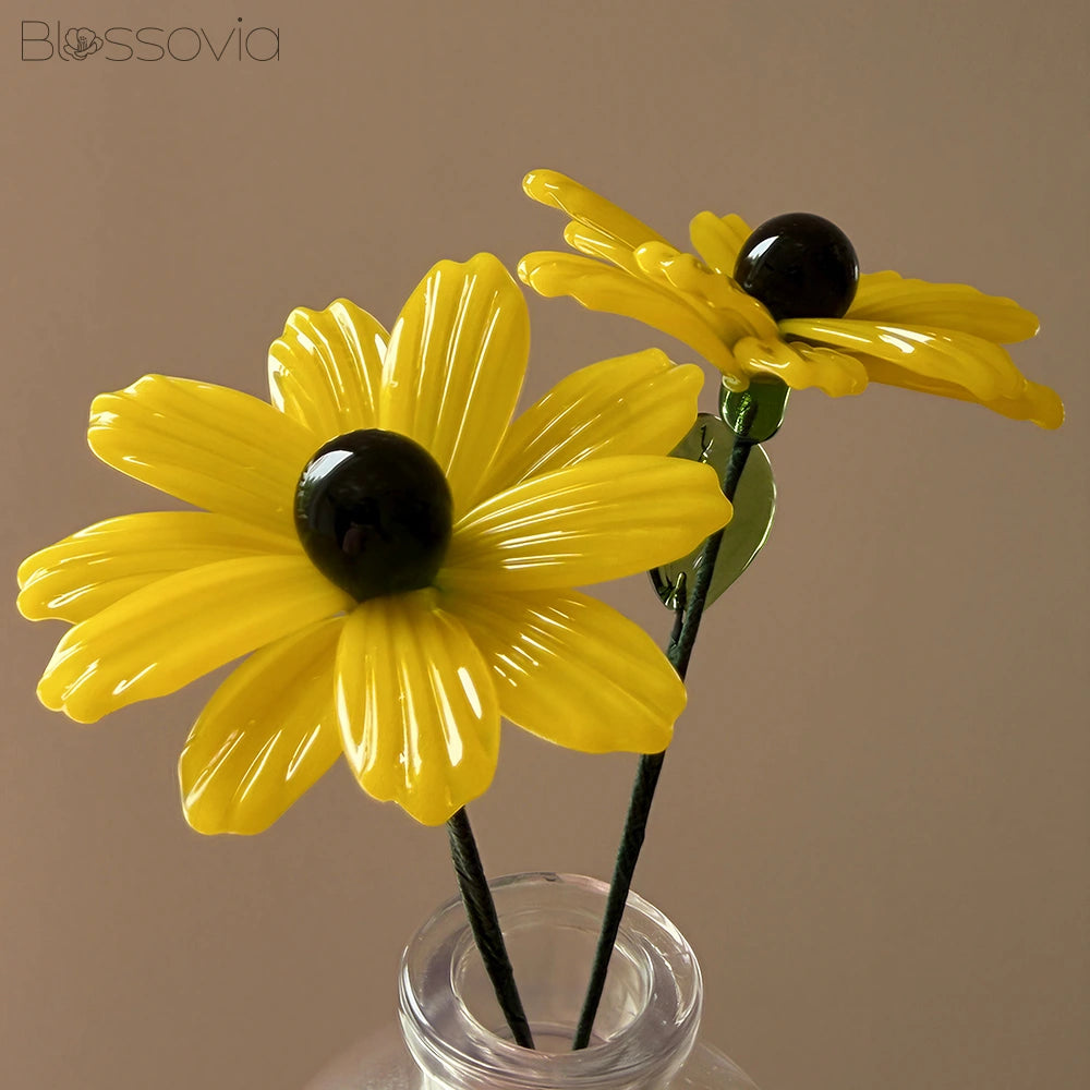 Handmade Glass Black-eyed Susan