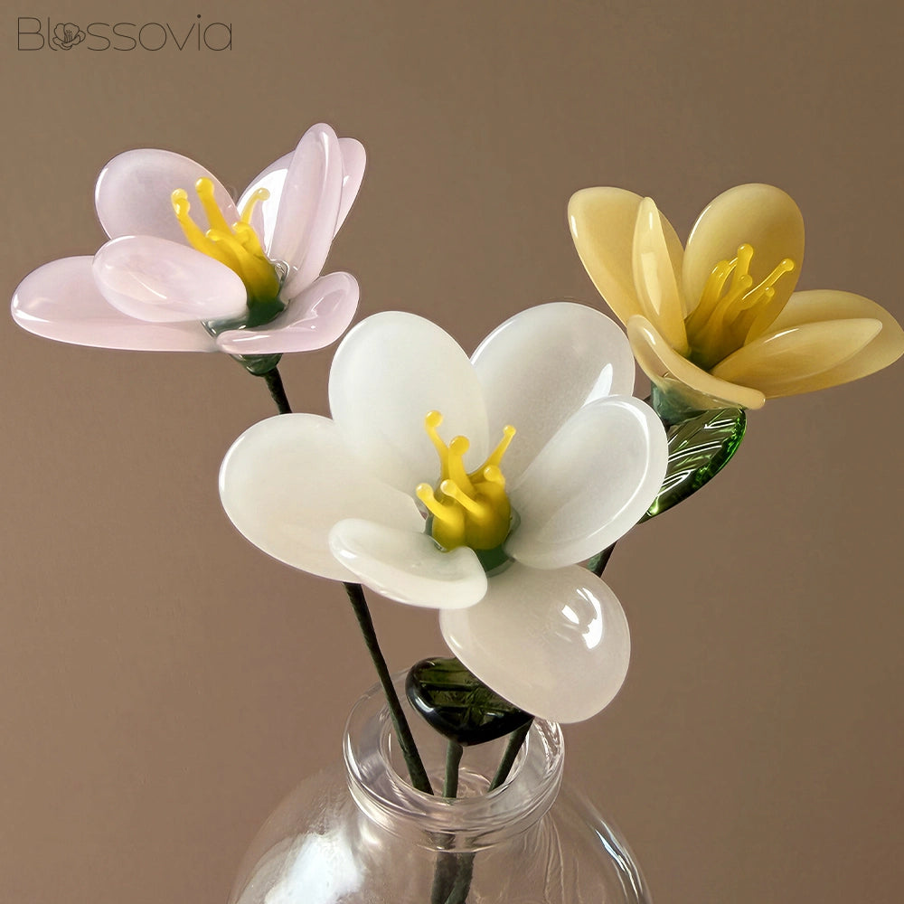 Handmade Glass Freesia