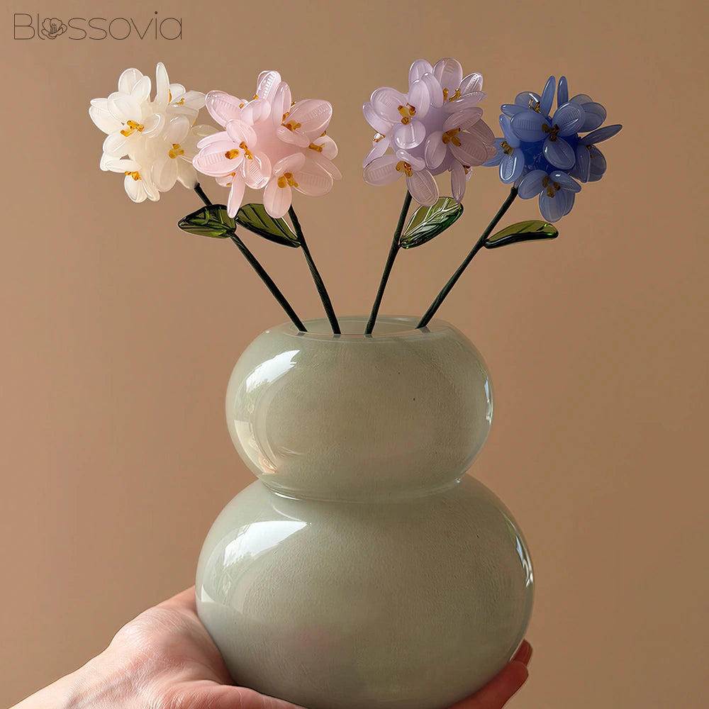 Handmade Glass Hydrangea
