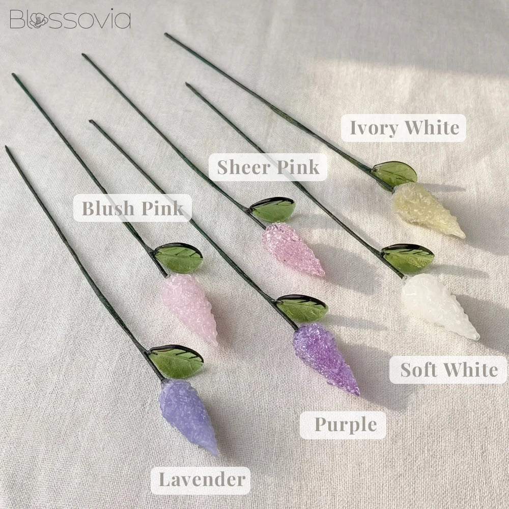 Handmade Glass Lavender