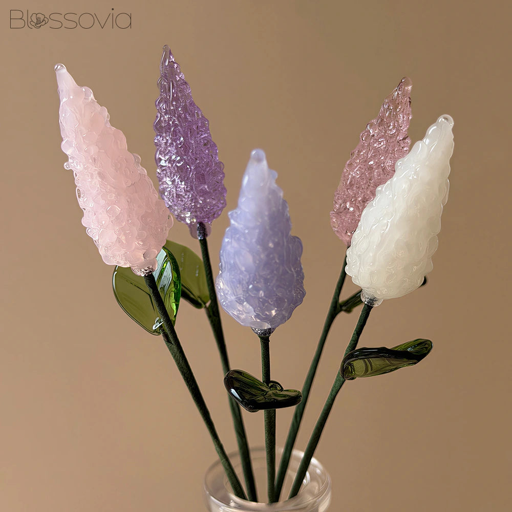 Handmade Glass Lavender