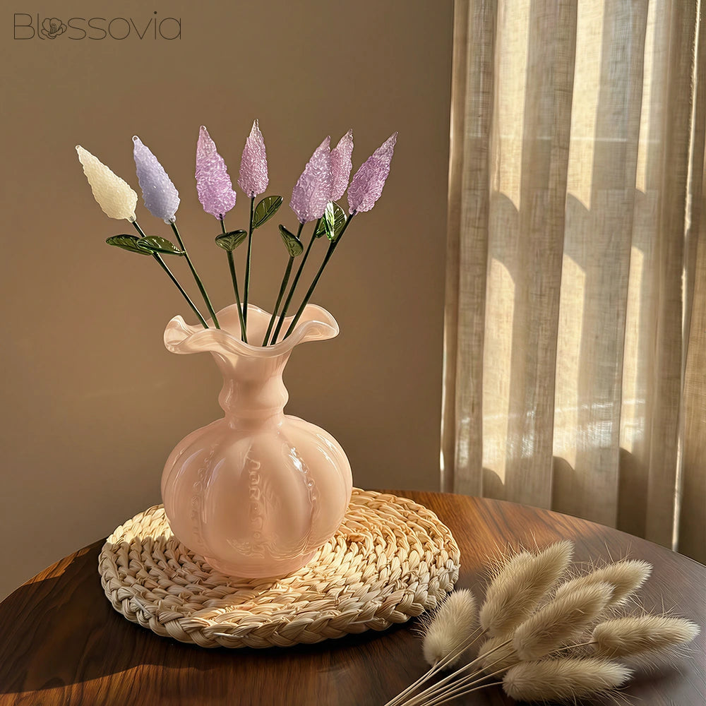 Handmade Glass Lavender