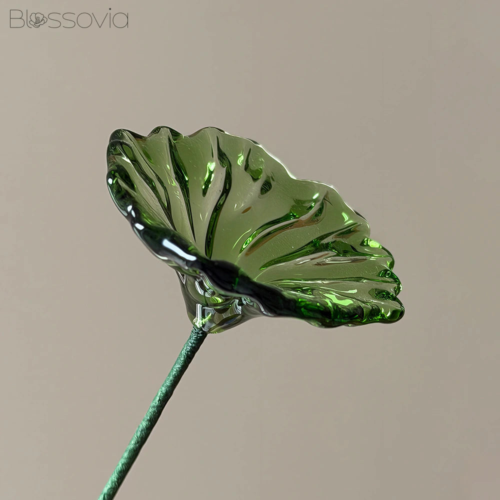 Handmade Glass Lotus Leaf
