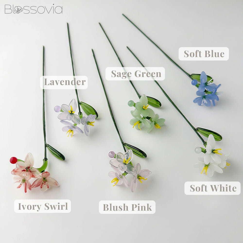Handmade Glass Phalaenopsis Orchid