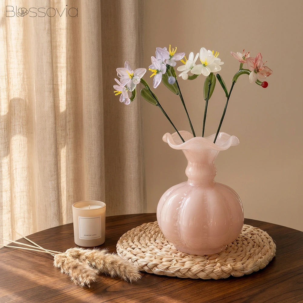 Handmade Glass Phalaenopsis Orchid