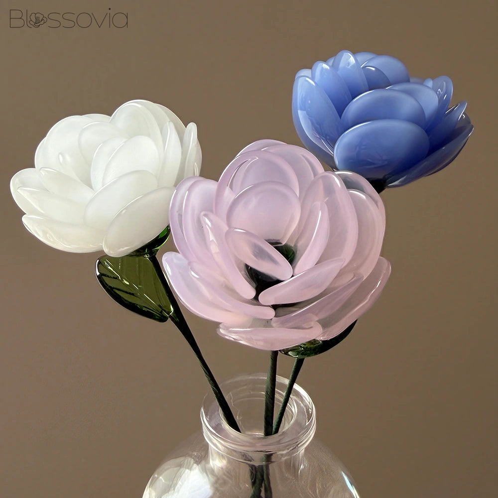 Handmade Glass Ranunculus