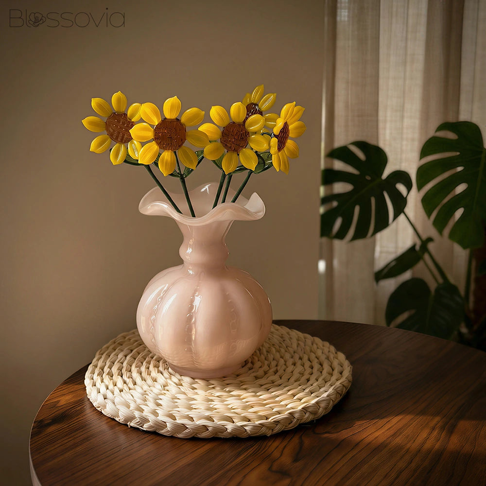 Handmade Glass Sunflower
